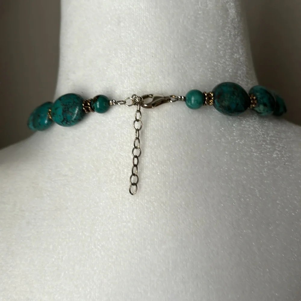 Turquoise Statement Necklace - Picture 3 of 4